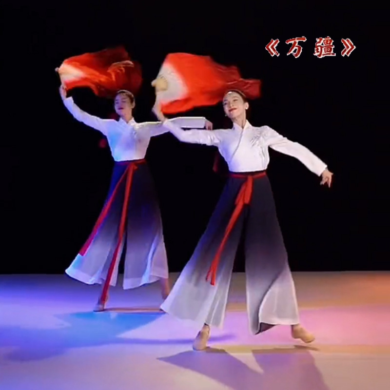 Ha Fai and Manjia dance costumes in the original plaza, classic Han Chinese costumes, performing modern stage costumes