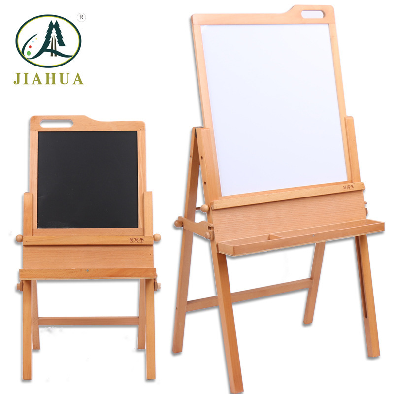 Children's drawing boards, two-sided magnetic little blackboard racks, shrunk up and down the baby's scrawl board.