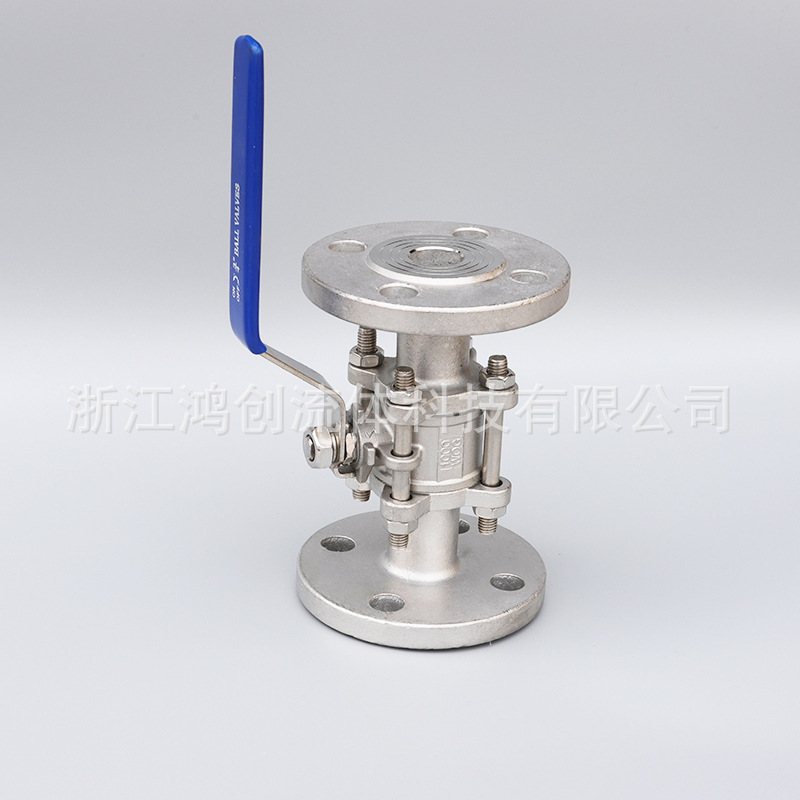 The manufacturer supplies 304 stainless steel three-part French ball valves with a manual French connection to the 3Pc pressure pipe switch.