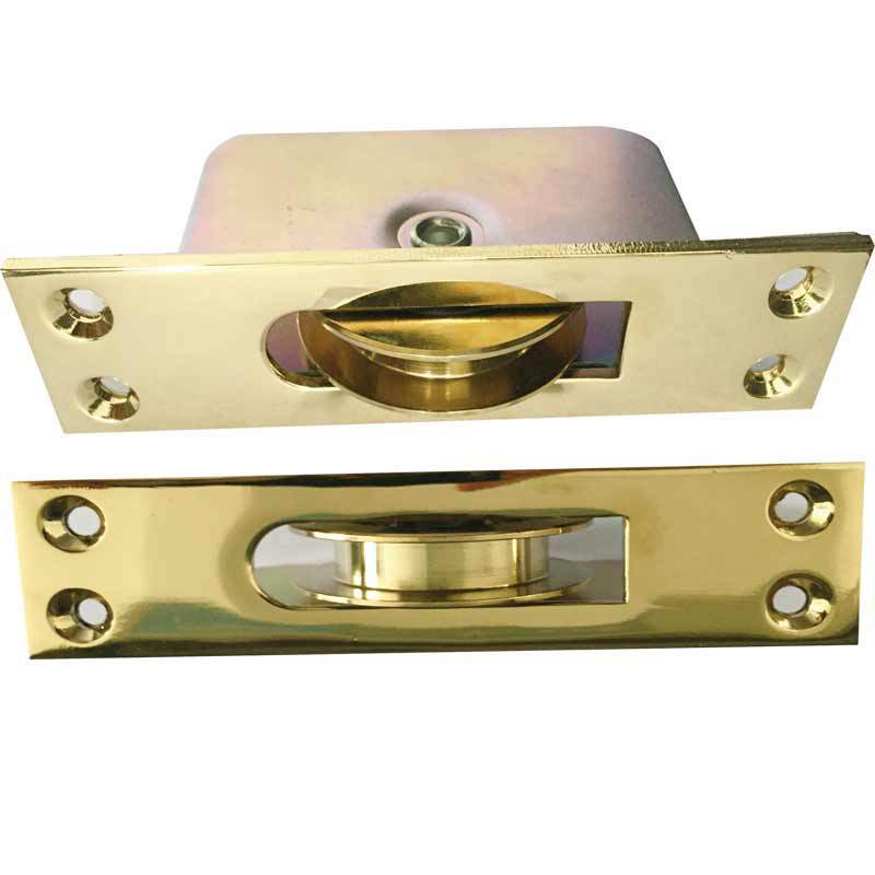 A 2-inch straight-angle full-blown sash pulley