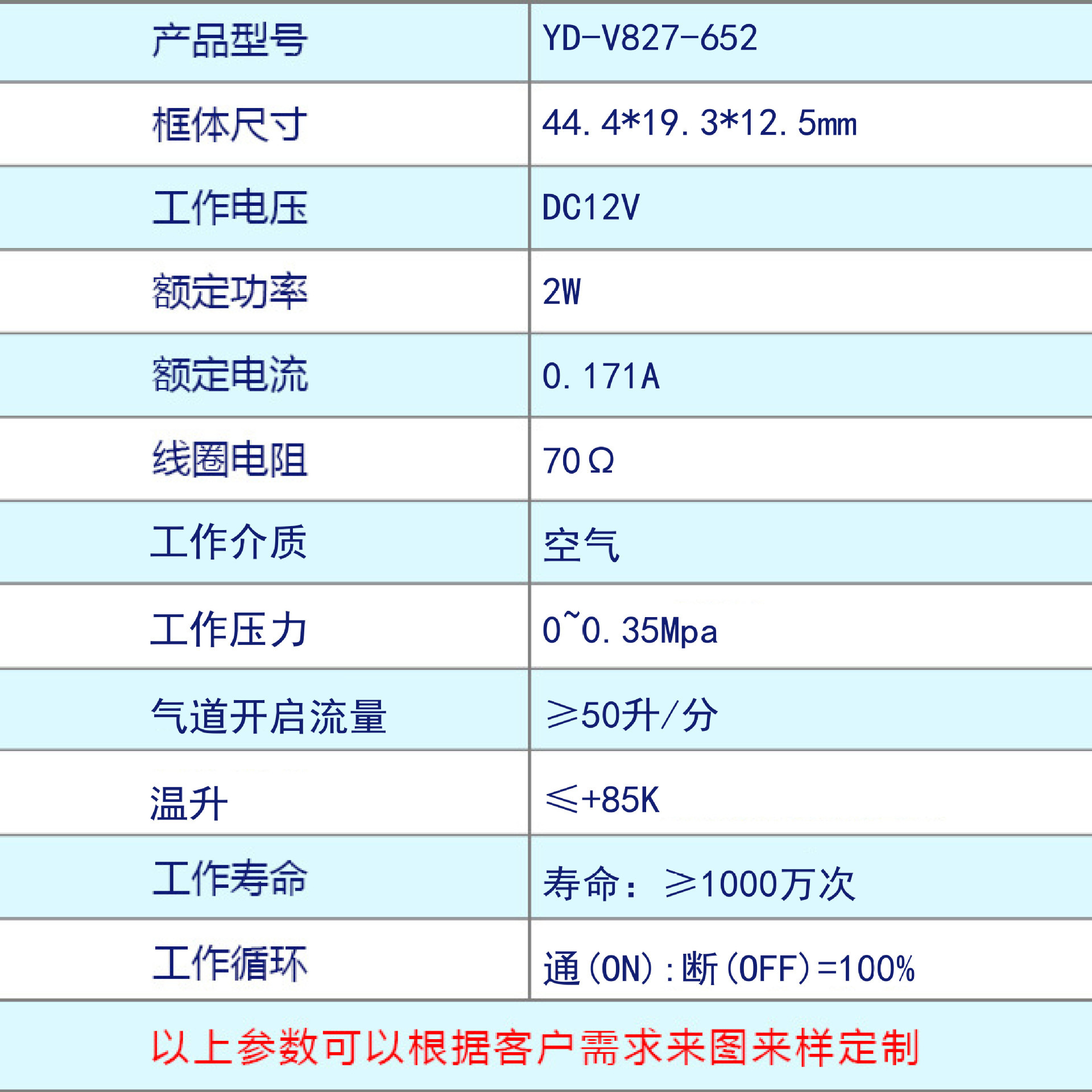 YD亿得亨 厂家直销 医疗器械氧气机呼吸机用 小型直流电磁气阀