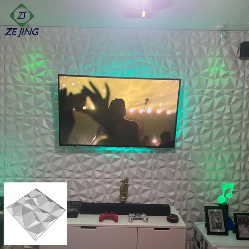 东莞厂家3d墙贴室内立体墙板背景墙Wallpanels钻石装修3d墙板热销