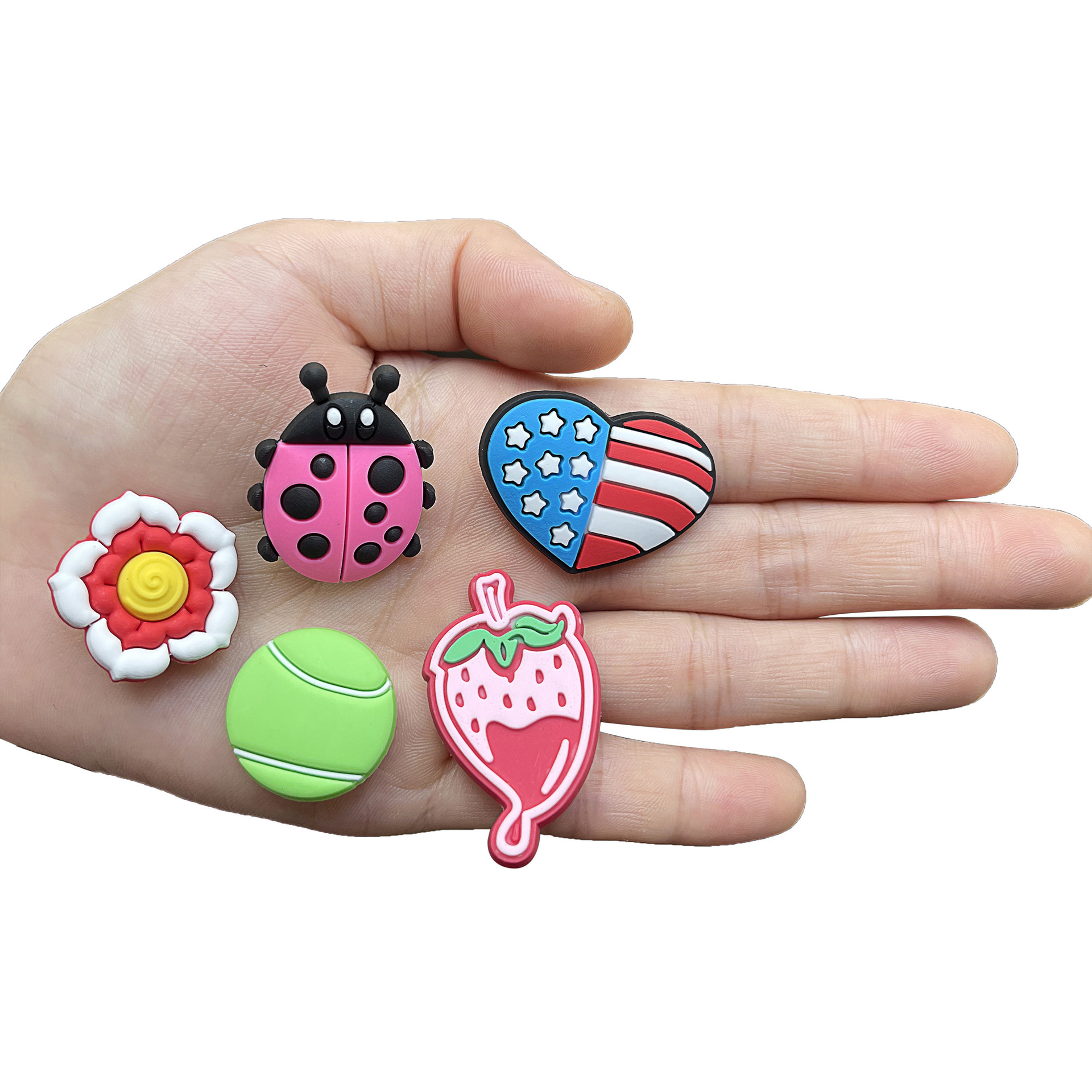 Nút giày mới của động vật, nút trang trí giày PVC, Croc Charms Yamama.