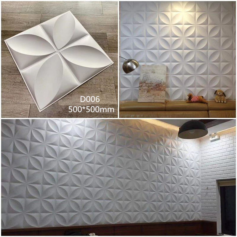 Plant PVC 3-D 3-D stereo wall Wall Panel television background wall decorated 3d wall wholesale