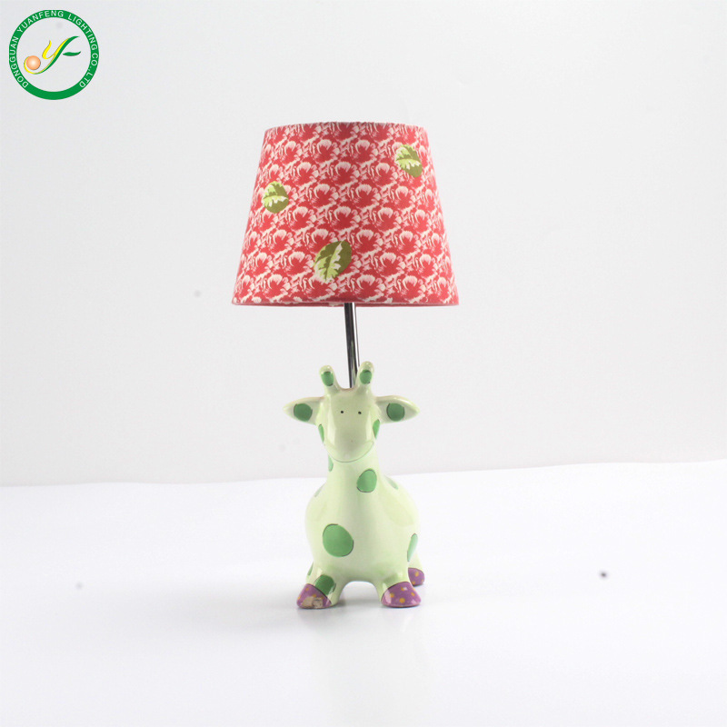 Hot-selling, cute, plum deer creative decorator lights, children's bedroom headlights, ceramics lamp lights.