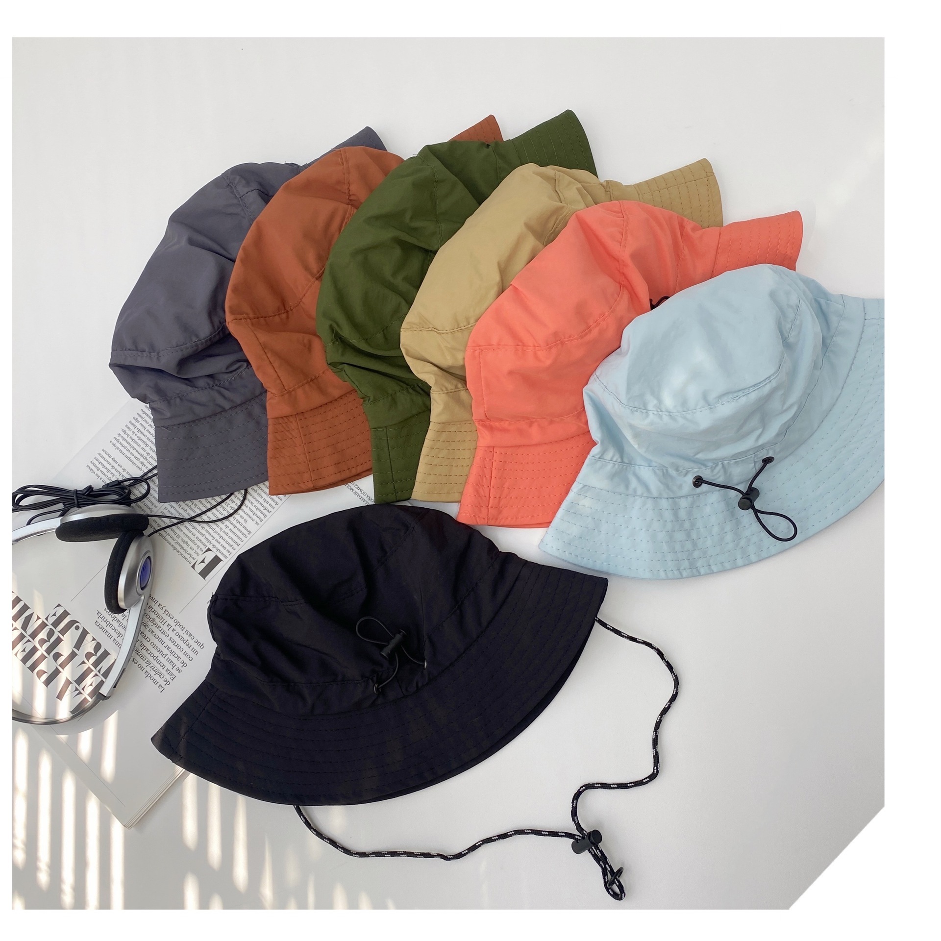 Water-proof fisherman hats can be used for summer bun hats, short-scrambled out-of-the-scene caps.