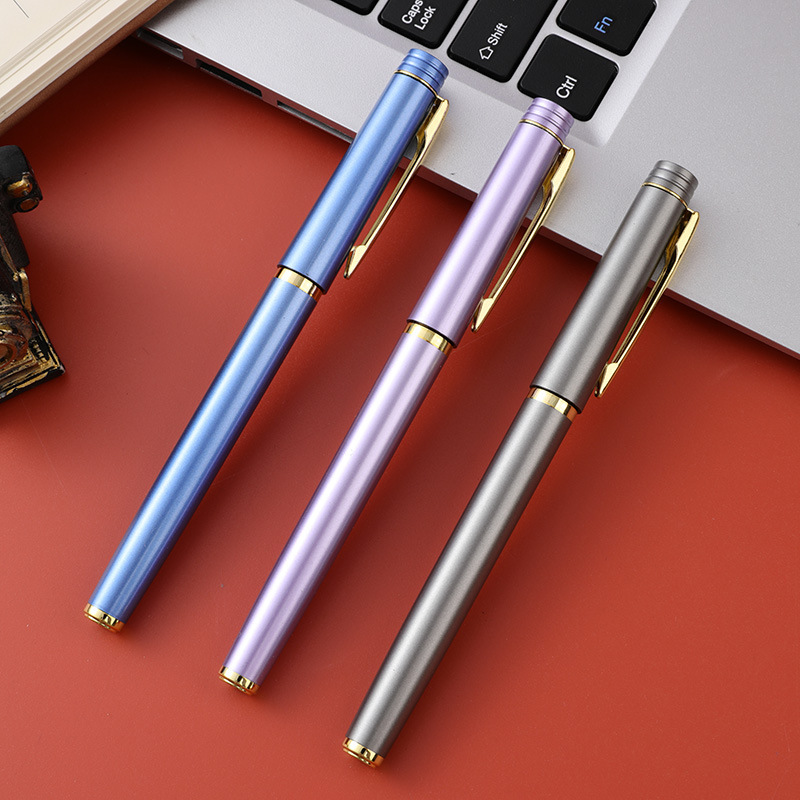 Advertisement pens with LOGO high-end business signature pens, personal metal sense pens in office gifts