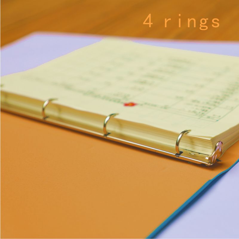 Cross-border a4PU binder parchment with a file receipt file of four holes 4 rings