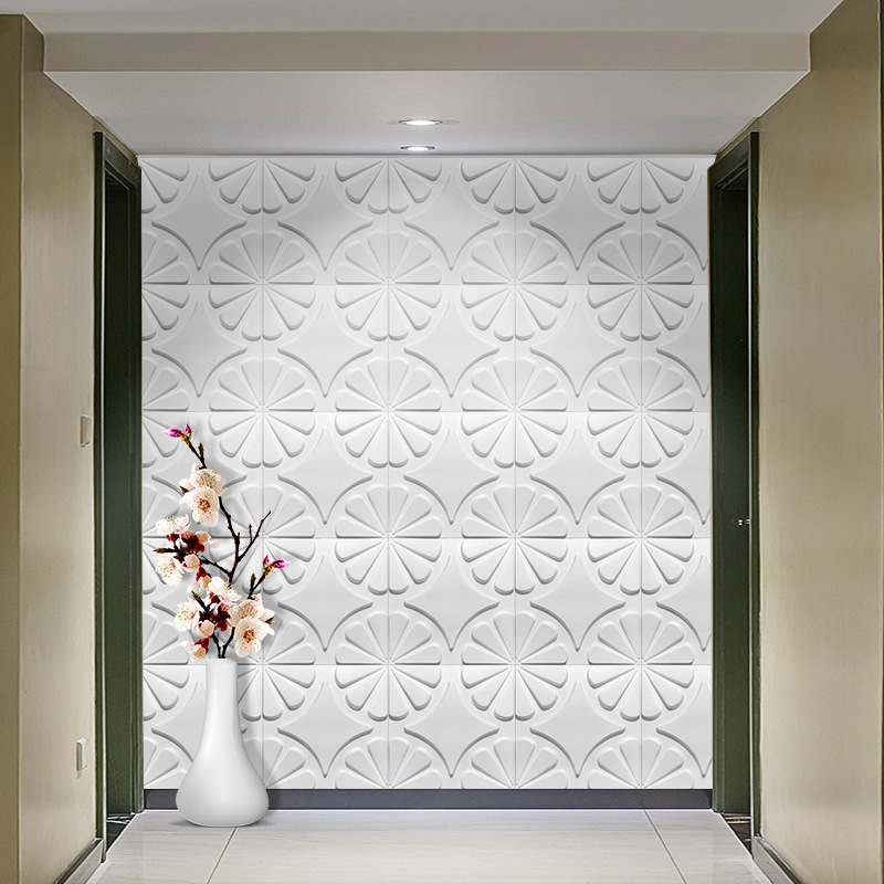 A wallpaper bedroom, pvc Stereo Board Live Wall Panel Hotel, New Decoration 3d Wall