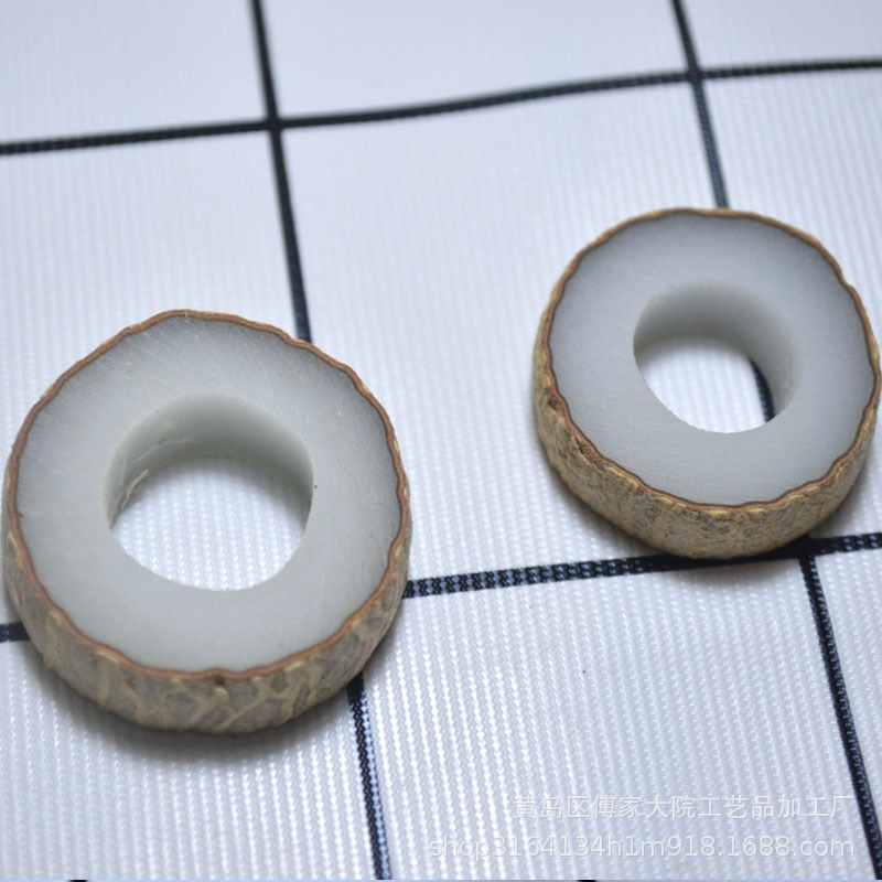 หยกขาว เดอะริงเป็นคู่ Diy Tegen Ring ที่กึ่งทําเสร็จ พบของขวัญ 520 ตาราง