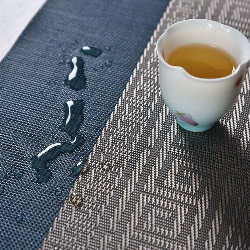 茶席防水茶桌布中式禅意桌旗国潮一体新款茶盘隔热垫茶旗茶具配件