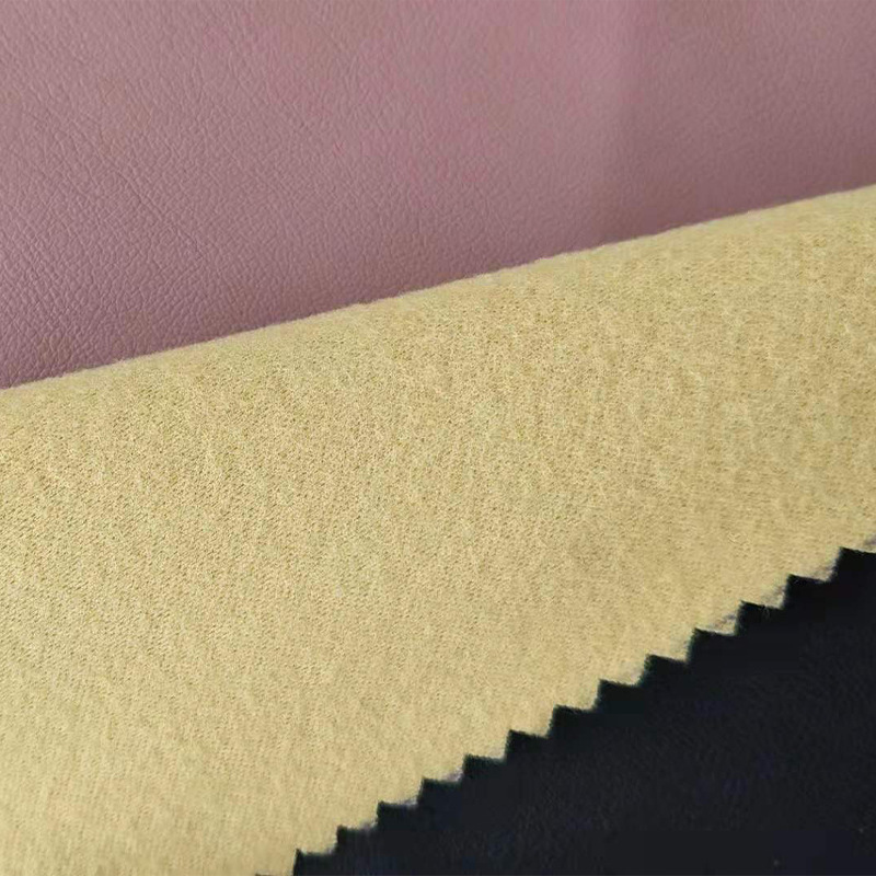 Wholesale PU-colored tannery provides 0.6 mm thick pu-skin-coloured tan fabric