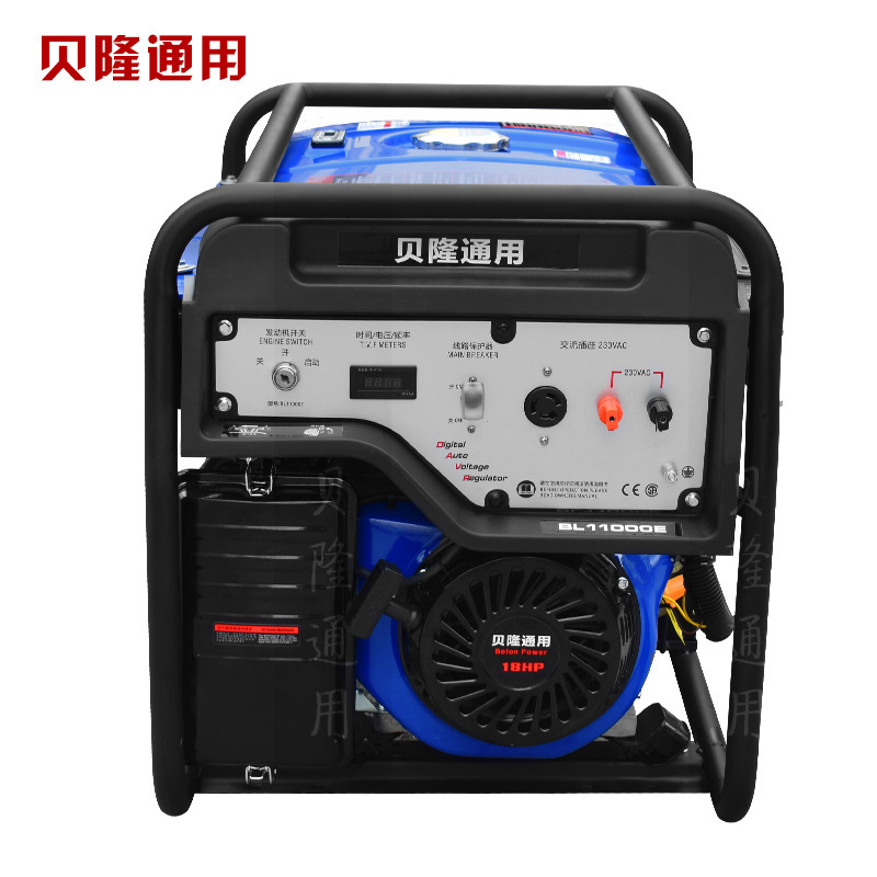 Belon 3/4/5/8/10 KW single-cylinder petrol generator unit, single-phase three-phase station, 25L large oil tank package mail