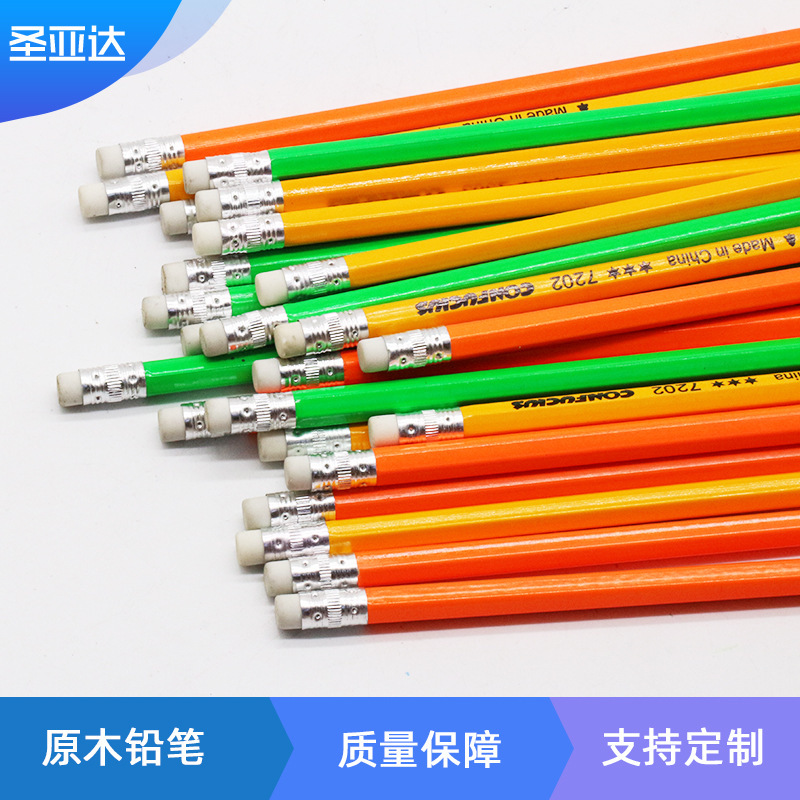 Customize the original wood-coloured pencil set with a pencil in a graffiti-coloured paint box for students