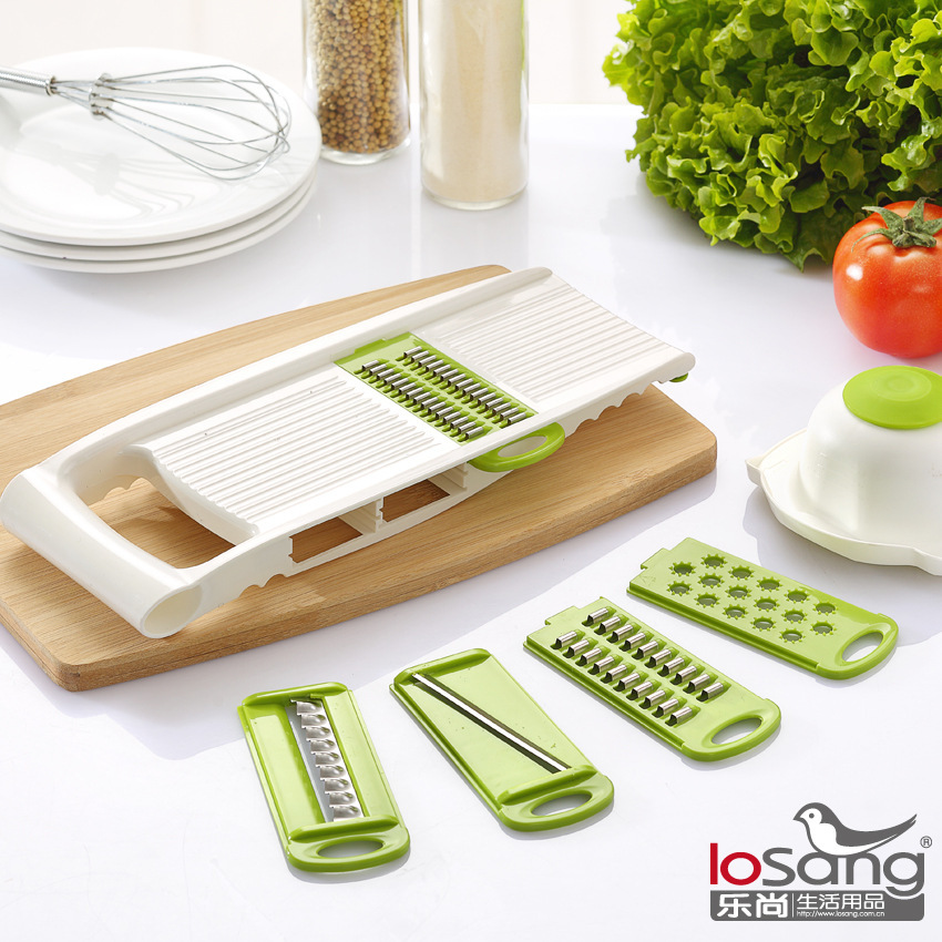 5 sets of multi-purpose kitchen cutlery sets, slicer, sharpener, cutter.
