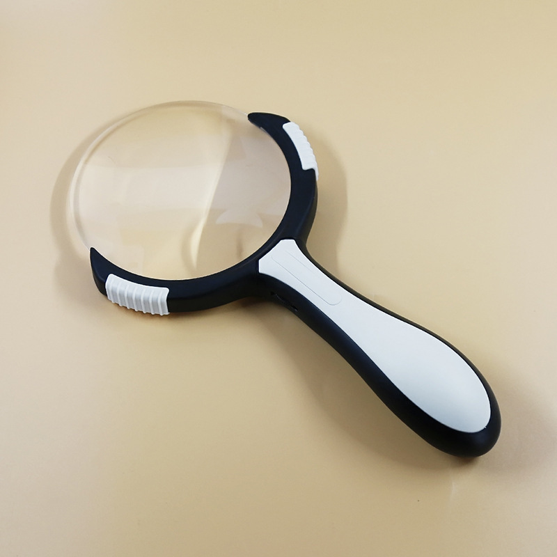 LED lens lights, ABS Wrestler holding magnifiers, reading, magnifiers, big size.