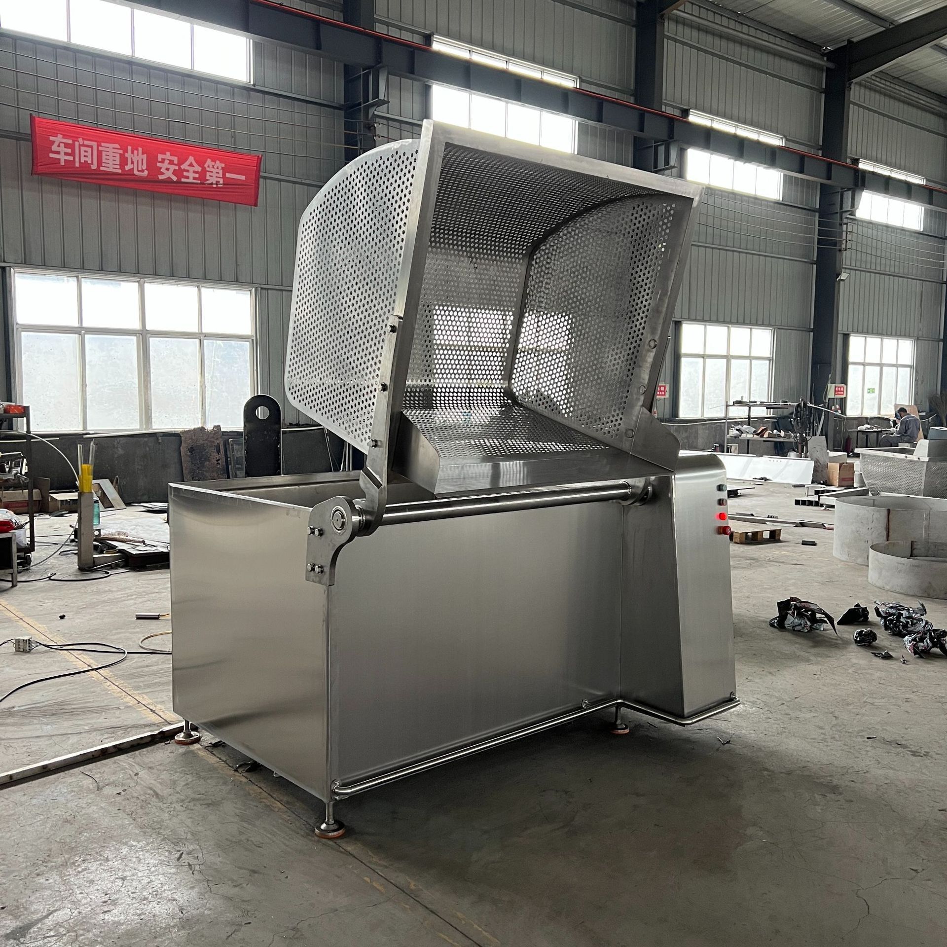 Các loại rau tự động giết chết máy nóng, hải sản đi đến nồi nước, móng vuốt gà thương mại cho bình nước.