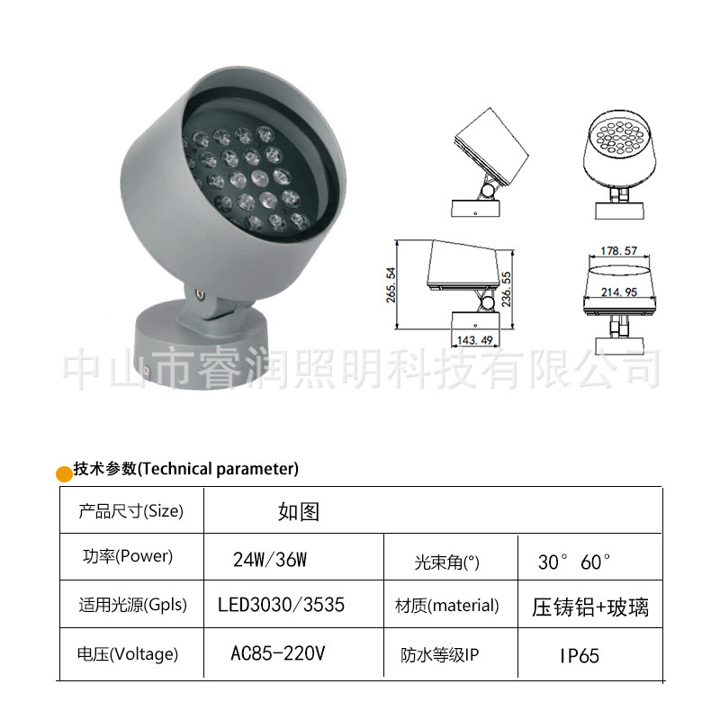 Đèn LED ngoài trời, đèn pha.