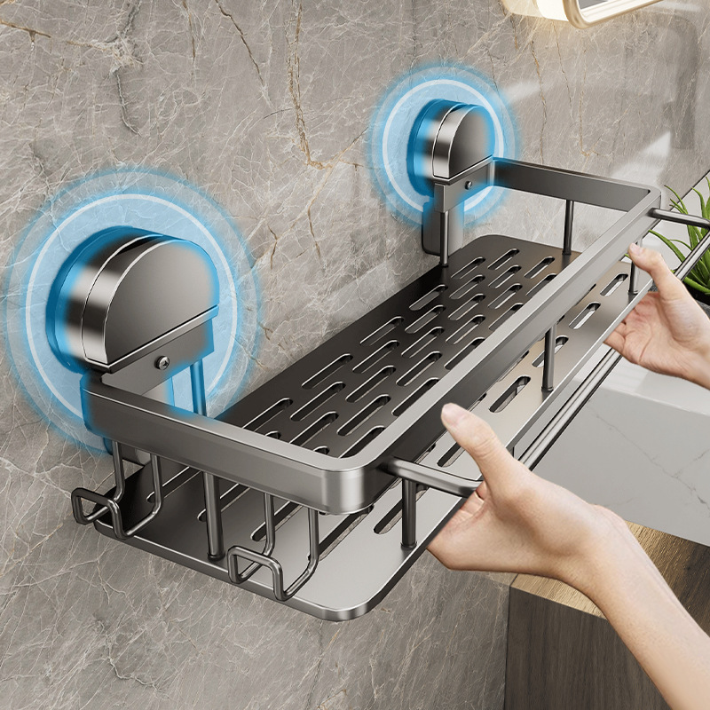 Máy hút bụi trên tường phòng tắm nhôm không có lỗ hổng.