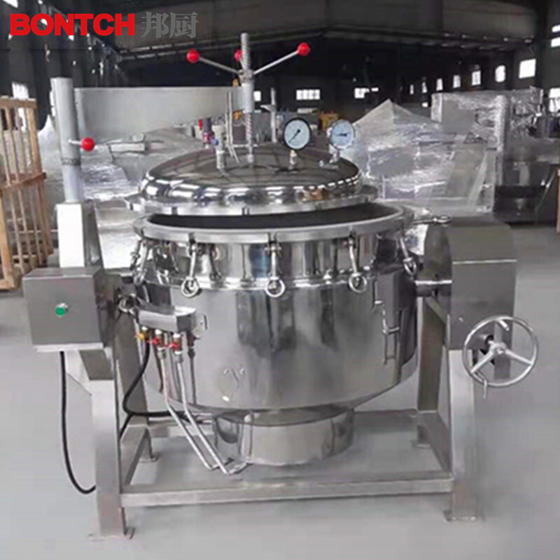 全自动粽子蒸煮生产线 咸鸭蛋高温高压蒸煮锅出油率高 高压锅煮锅