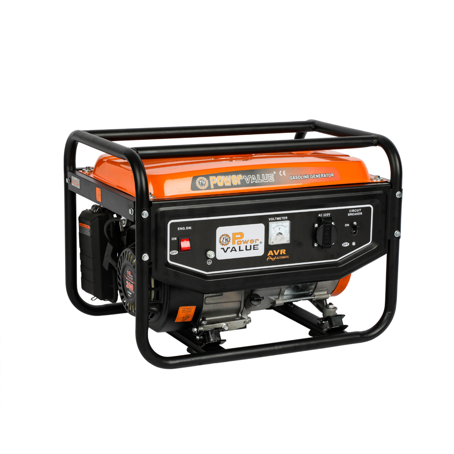 2 kilowatts of small domestic petrol generators are manual.