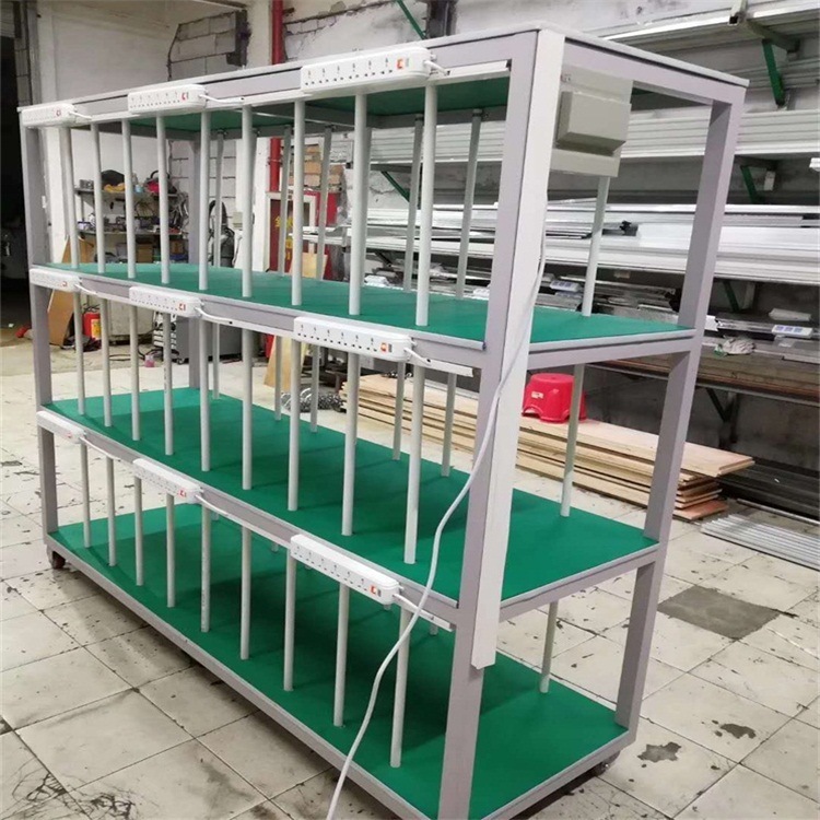 Plant supply monitor aging mobile test frame LCD station