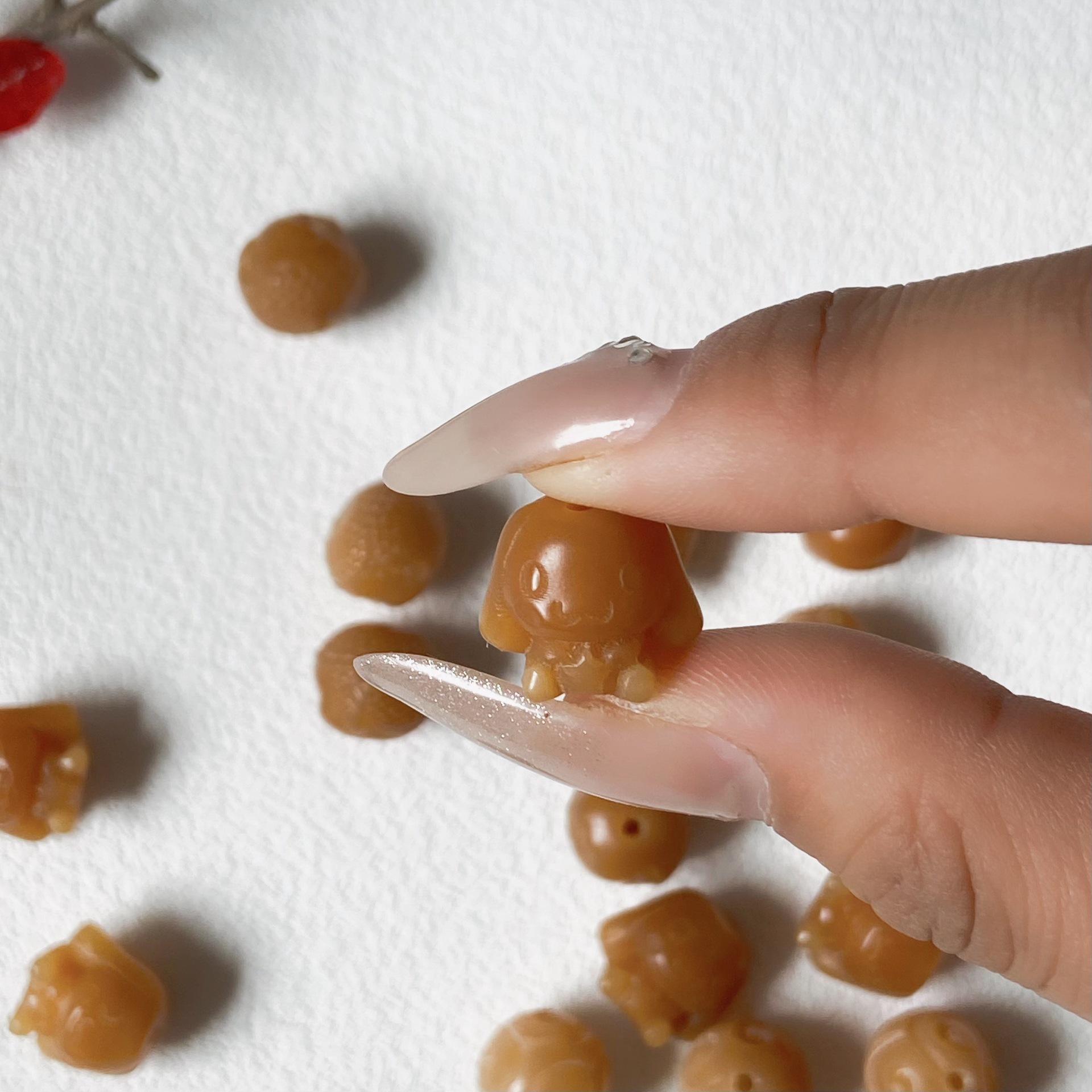 Naturally engraved porcelain porcelain beads of the 아기.