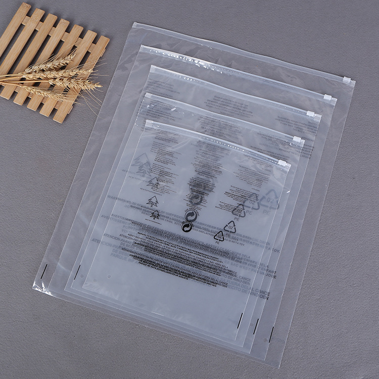 Quantified dress zipper bags ordered for printing of two-sided eva sands single-sided and thick underwear plastic bags