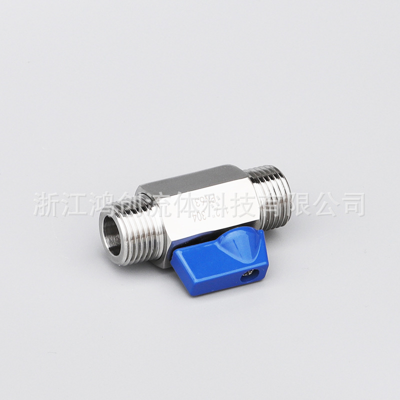 Hand-held 304 stainless steel mini-valves, two-point internal and external screw-lined single-barrel air pressors cut the valve micro-switch