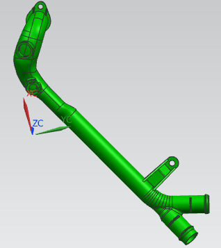 A2712001552 Rubber wooden pipe applies to a Mercedes pipe with a plastic heating pipe and a Mercedes car hose