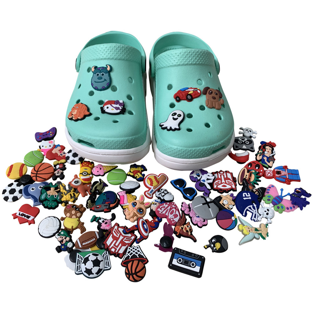 Nút giày bóng chày, nút trang trí giày PVC, Croc Charms Amazon vượt qua biên giới.