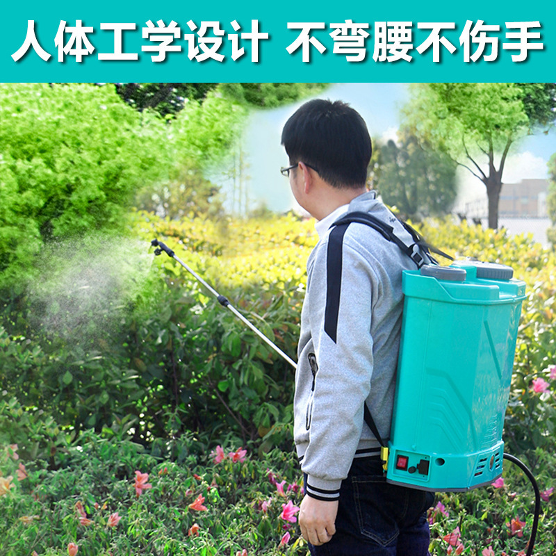Bộ phun điện nông nghiệp có áp suất cao ắc-quy li-ti cao, bộ khử trùng ba lô, bộ phun thuốc trừ sâu mới sạc