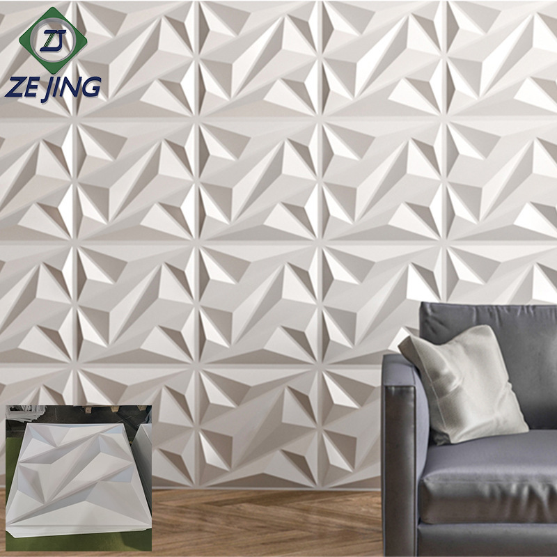 The factory sold 3D background wall waterproofing wall with 3D PVC Wallpanel 3d decoration board