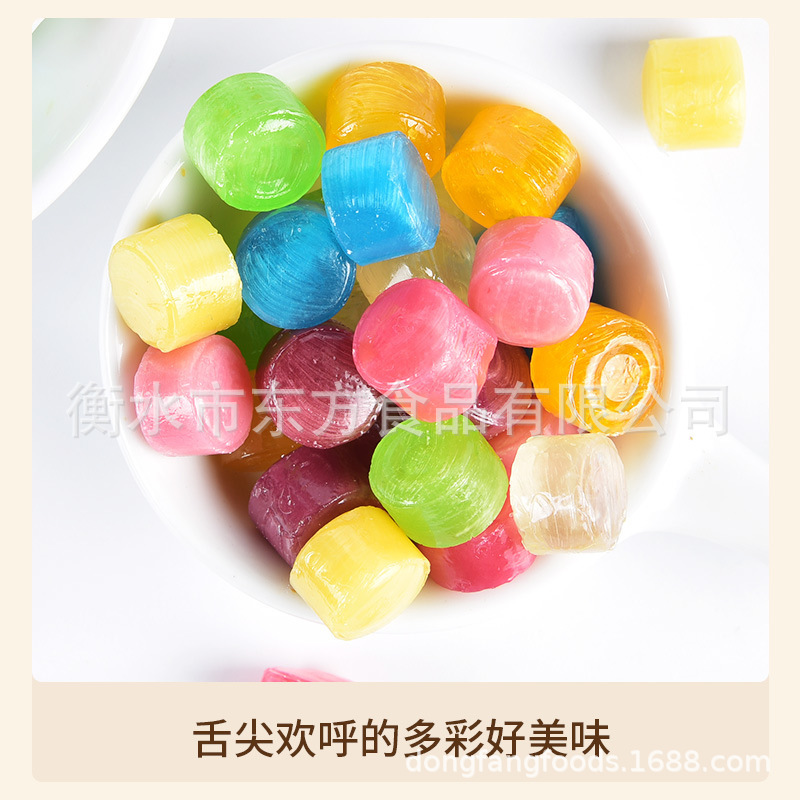 迪寶紙短情長亮色七彩千紙鶴糖高顏值網紅水果混合味硬糖超市零食