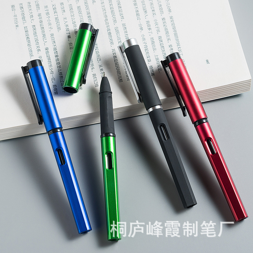 Portfolio signature pen, green, 0.5 mm water pen in wholesale advertising