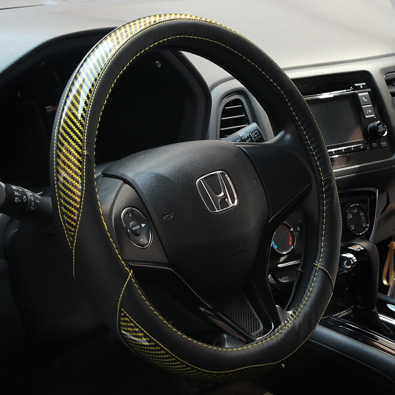 In a spot-car steering wheel, a general protection kit for sweat-smoking carbon-fibre leather is used.