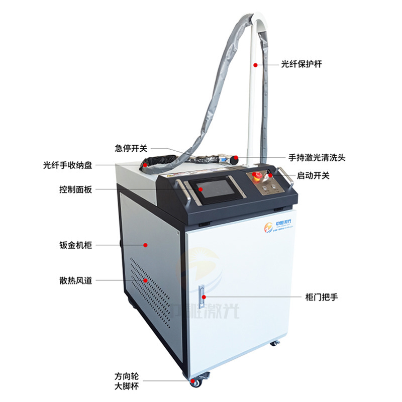 Hand-held washing machine for the surface of the laser scrubber, small portable derust device, Welded Welding Models