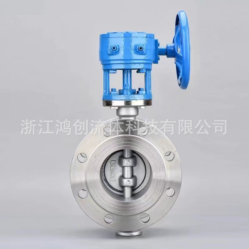 The stainless steel turret flint valve D343W-16P, national standard 304/316L material, hard-sealed butterfly valve