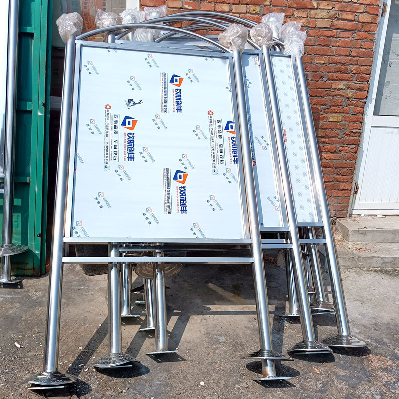 School community safety site 9 stand-on stainless steel promotion panel display