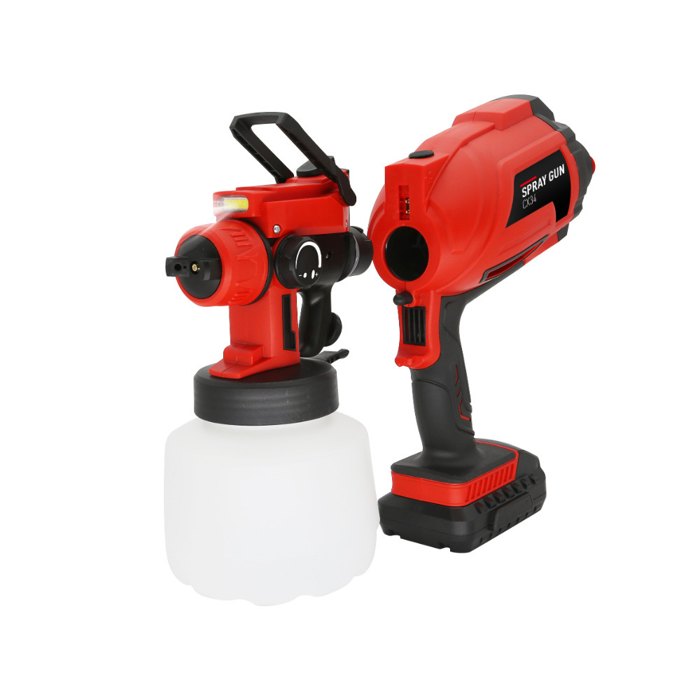 Portable lithium battery radio sprayer with LED work light can be removed