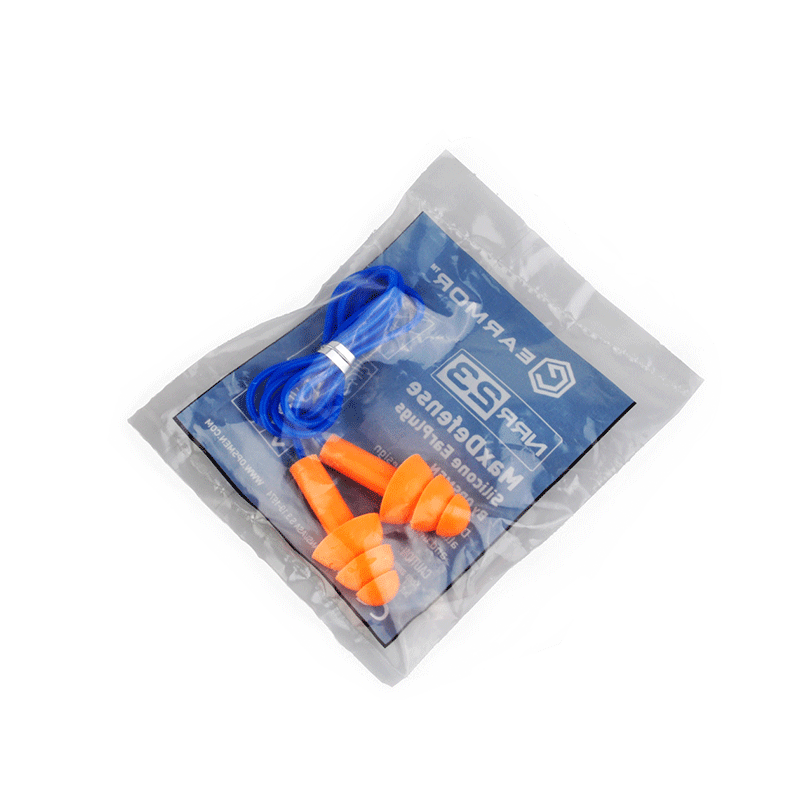 Silicon tape earplugs to protect the hearing from noise and education.