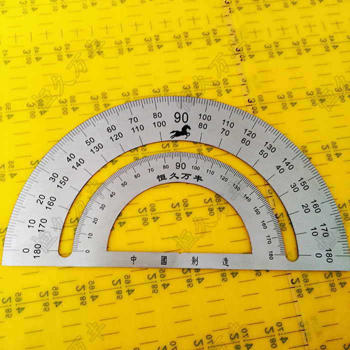 量角器 半圆量角器 不锈钢量角器 角度测量尺 角度尺259#141#1