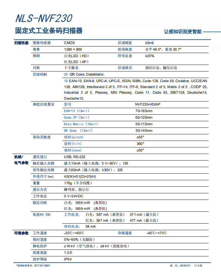 새로운 연속 NVF230 고정 I/O 공용영역 교류 선 스캐너 고속 스캐너를 가진 2D 모형 그룹