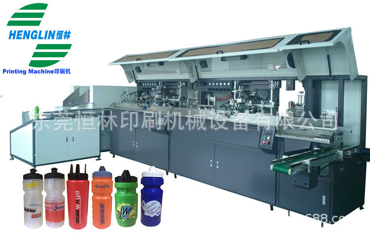 The vase sports kettle, full automatic silk-printer, the LDPE sports kettle printing press, Dong Hin Lin