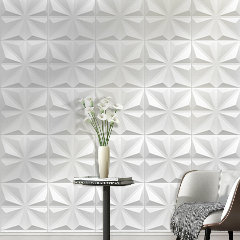 A wallpaper bedroom, pvc Stereo Board Live Wall Panel Hotel, New Decoration 3d Wall