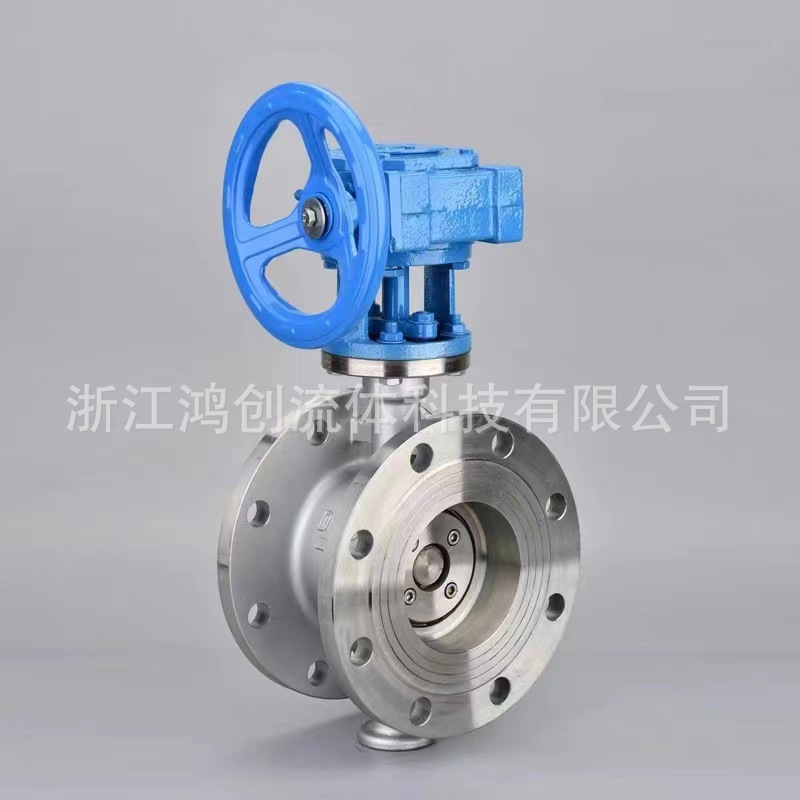 The stainless steel turret flint valve D343W-16P, national standard 304/316L material, hard-sealed butterfly valve