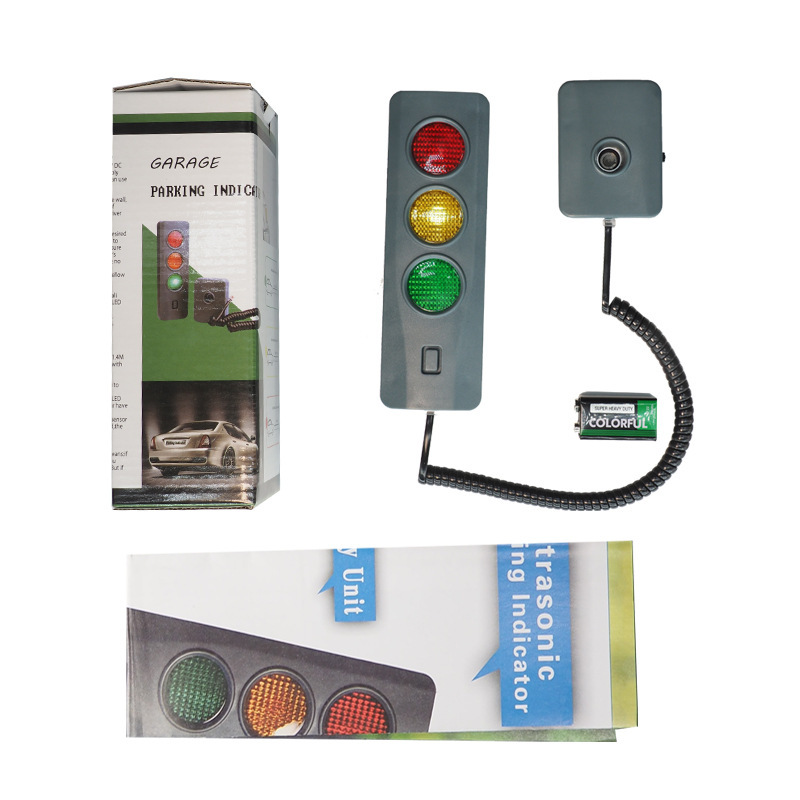 The plant's smart parking garage parking machine, LED-sensitized red and green lights.