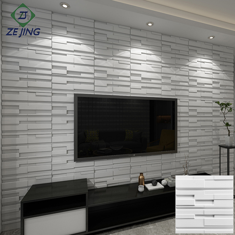 3d wall set-up in three-dimensional floors of the Pvc bedroom for the distribution of television background wall decorations