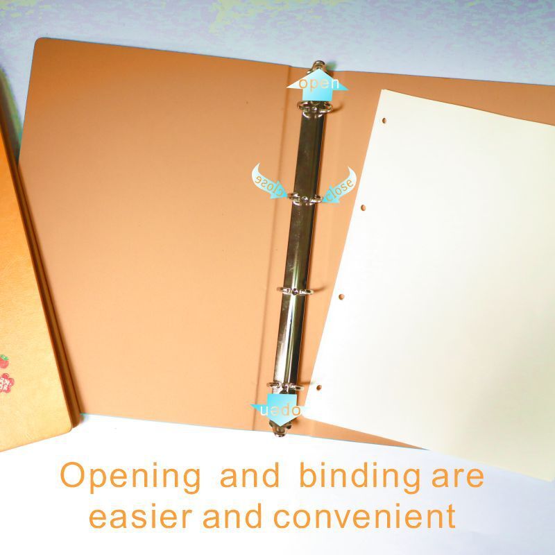 Cross-border a4PU binder parchment with a file receipt file of four holes 4 rings