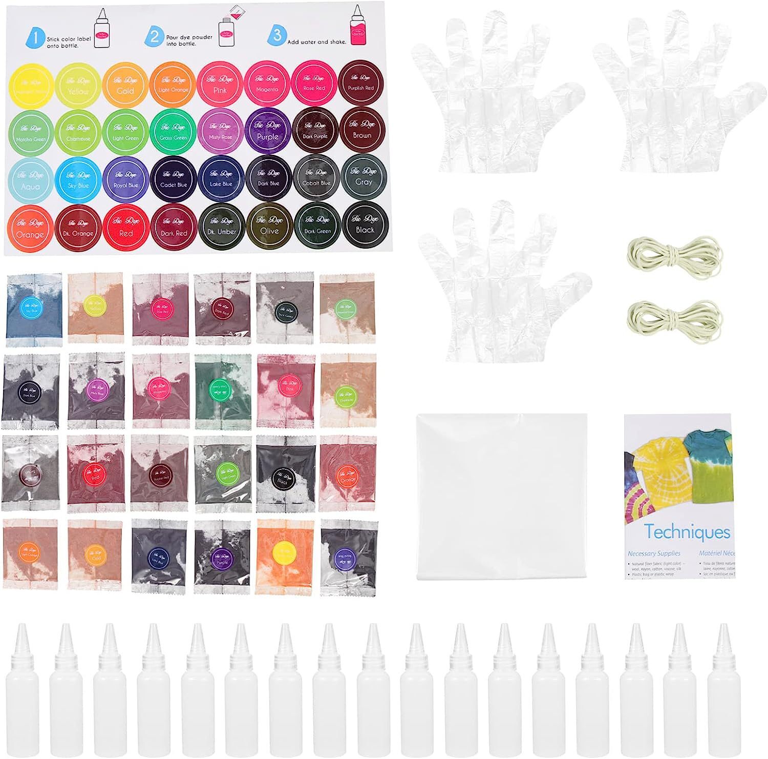 Cross-border 24-colour dye package for school kindergarten specializing in pigmented cold water for immediate sale